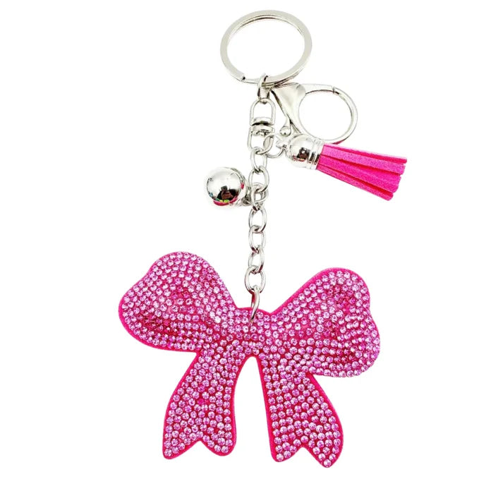 Bling Bag Charm - Pink Bow
