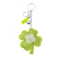 Bling Bag Charm - Green Clover