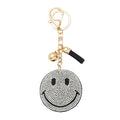 Bling Bag Charm - White Smiley