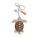 Bling Bag Charm - Brown Turtle