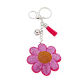 Bling Bag Charm - Pink Daisy