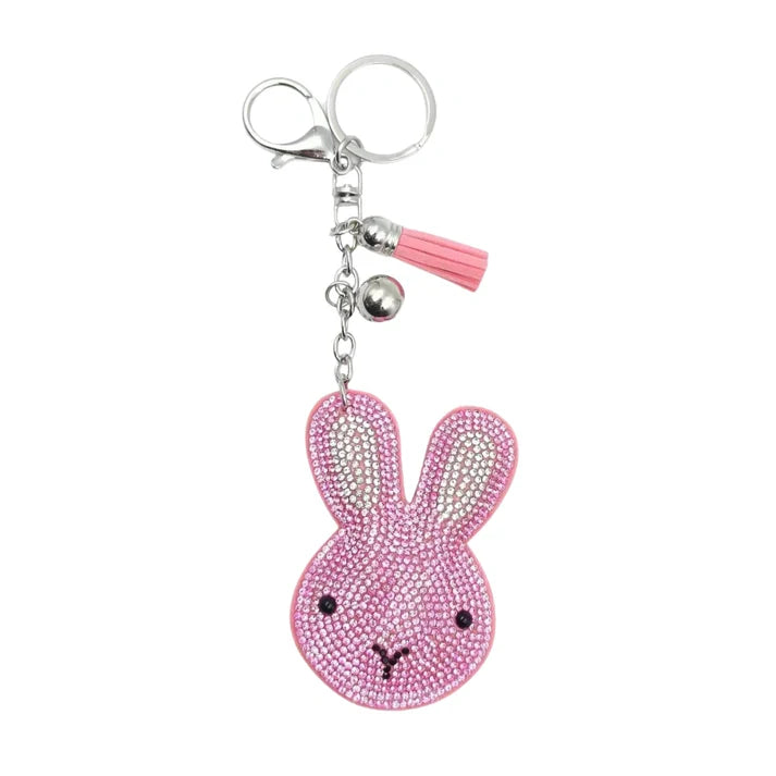 Bling Bag Charm - Pink Bunny