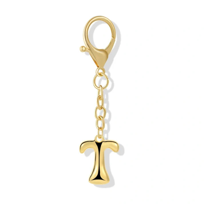 Bubble Initial Letter - Bag Charm