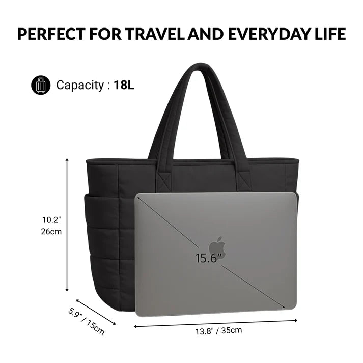 Cloudy - Puffer Tote Bag