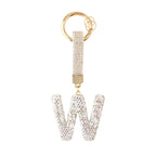 Sparkle Initial – Bag Charm (Silver)